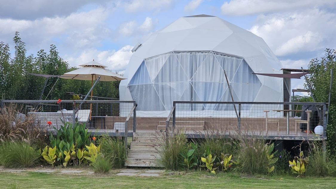 Kapiti Glamping Dome Exterior